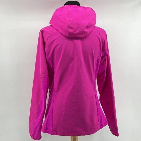 𝅺COLUMBIA omni shield advanced repellency hot pink wind breaker sz sm - Picture 4 of 11